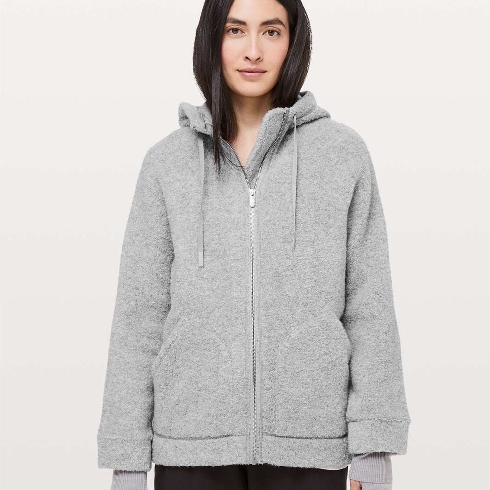 Lululemon grey Sherpa jacket